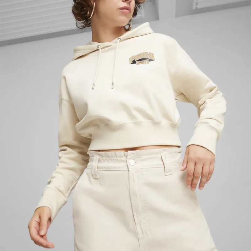 PUMA P.Team Fanbase Sweatshirt Women's Ecru-2