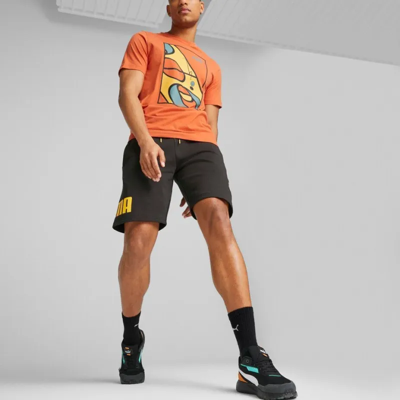 PUMA Holiday T Shirts Men Orange-2