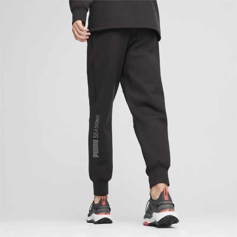 PUMA M SEASONS TECH Knitted Sweatpants Men's Black-3