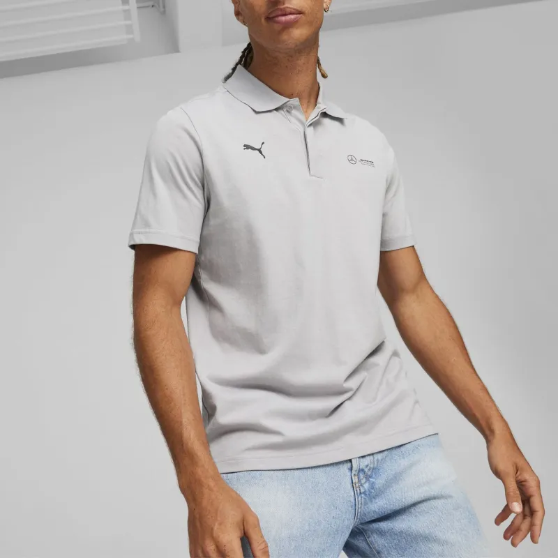 PUMA Mercedes-AMG Petronas Polo Shirt Men's Gray-2