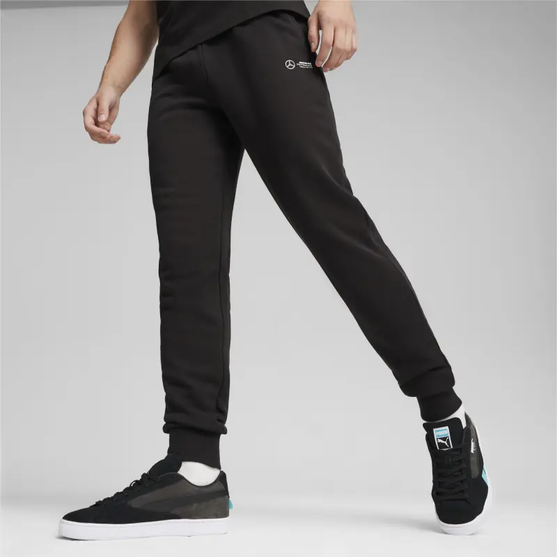 PUMA Mercedes-AMG Petronas Motorsport Men's ESS Pants Knitted Sports Pants Men's Black-2