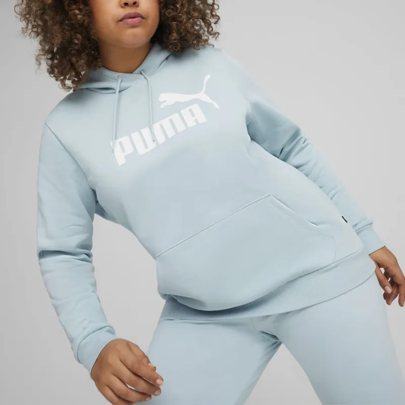 PUMA Essentials Logo FL Women's Hoodie Sweatshirt Women's Light Blue-2