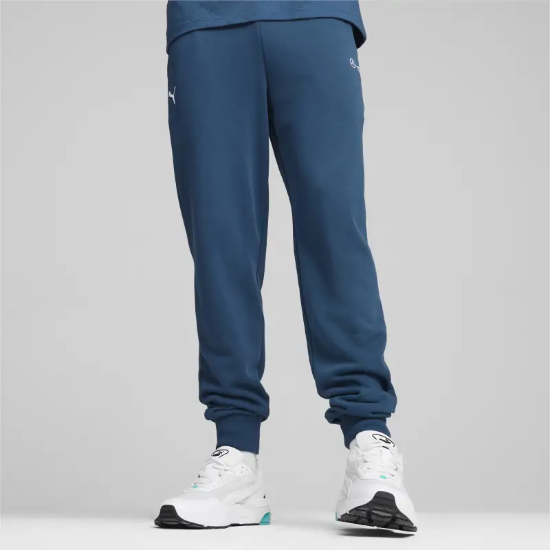 PUMA Mercedes-AMG Petronas Knitted Sports Pants Men's Tropical Ocean Color-2