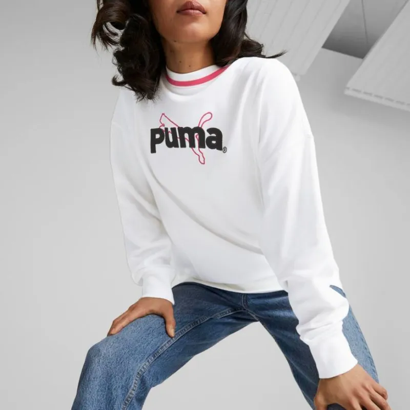 PUMA TEAM Sweatshirts Women's White-2