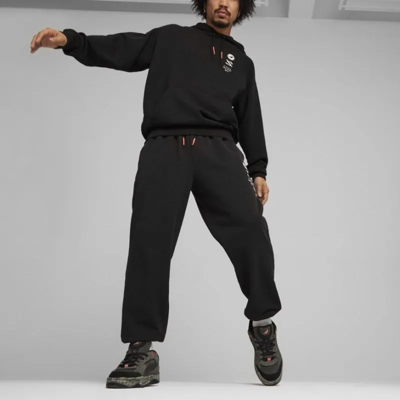 PUMA x STAPLE SS24 Knitted Sports Pants Unisex Black-4