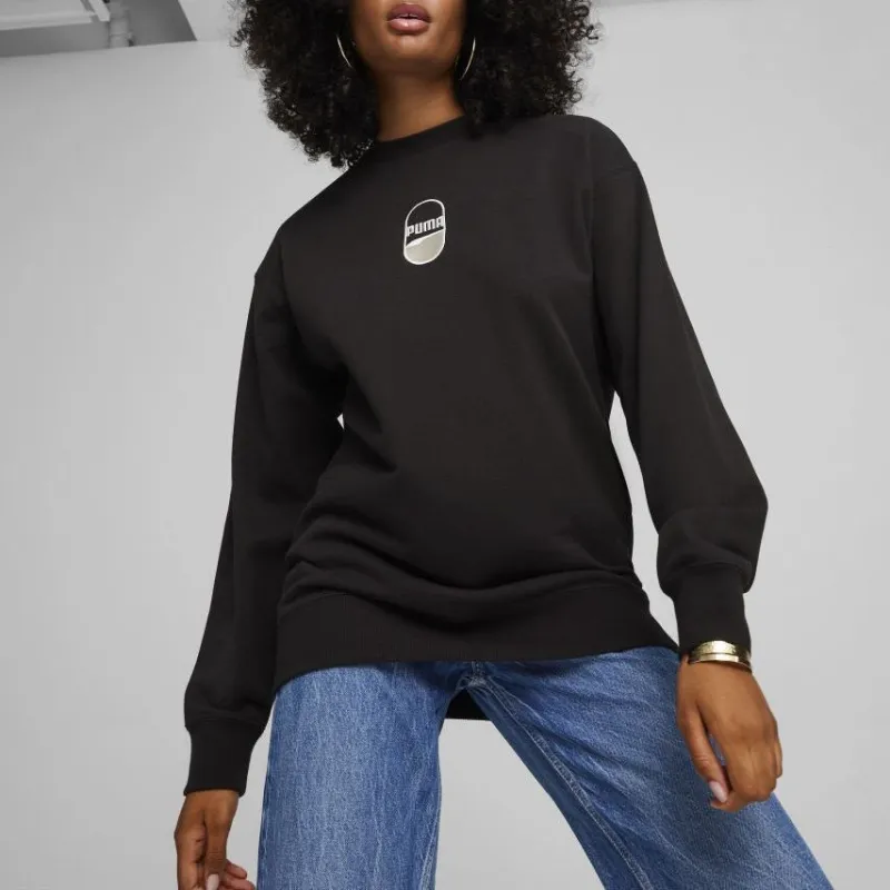 PUMA Downtown 180 Sweatshirt Unisex Black-3