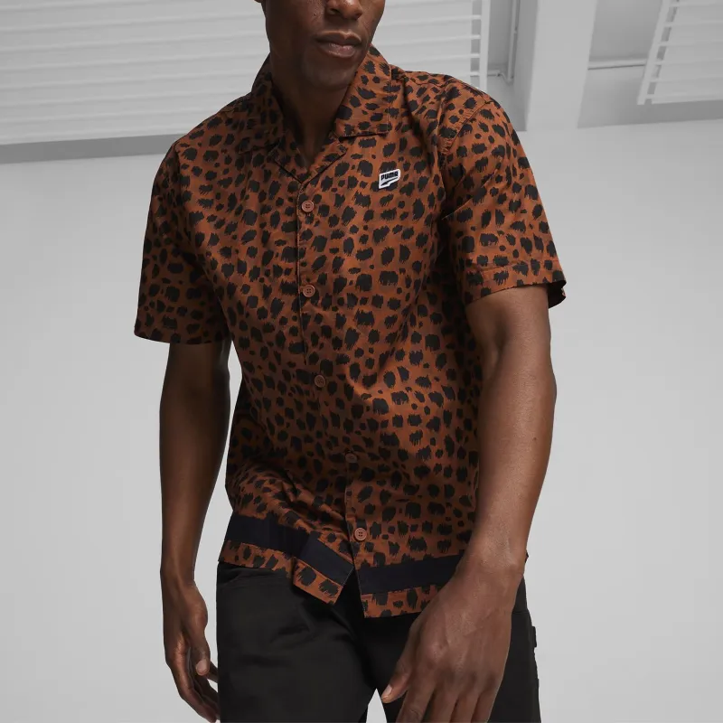 PUMA Downtown Shirts Men Brown-2
