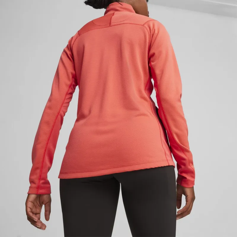 PUMA SEASONS Long Sleeve Women's Running Shirt Jackets Coats Women's Active Red-4