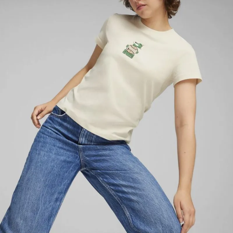 PUMA Regular T Shirt Women's Snow-2