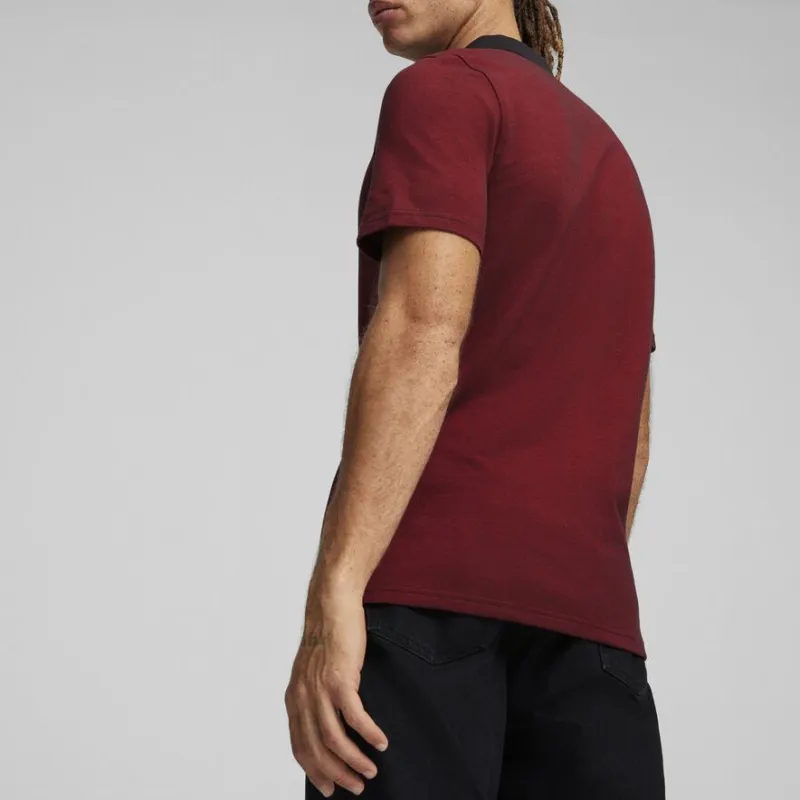 PUMA Polo Shirts Men Burgundy-3