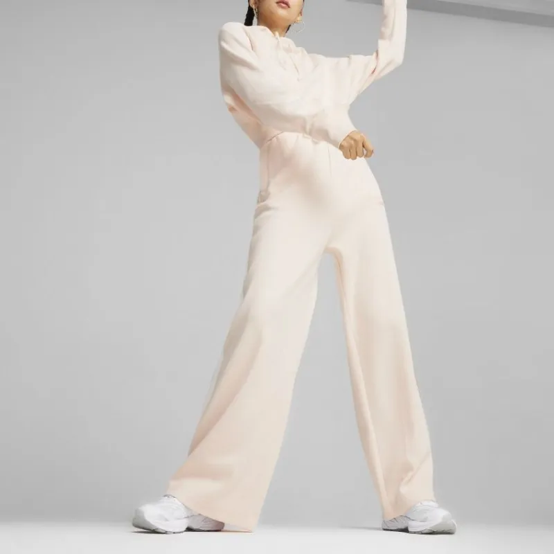 PUMA CLASSICS+ RELAXED SWEATPANTS Casual Pants Women's Bamboo Joint Peach-2