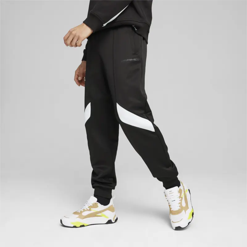 PUMA AMG Men's Motorsport Track Pants Knitted Sweatpants Men's Black-2