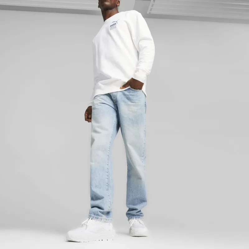 PUMA BRAND LOVE Men's Crew Sweatshirt Men's White-4
