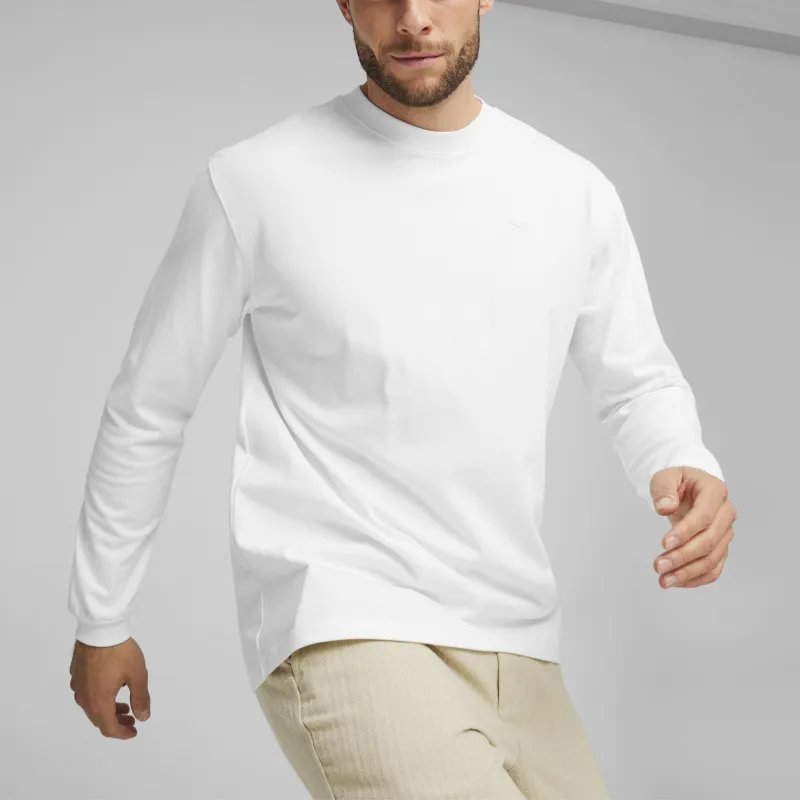 PUMA MMQ Long Sleeve Tee T-Shirt Men's White-2