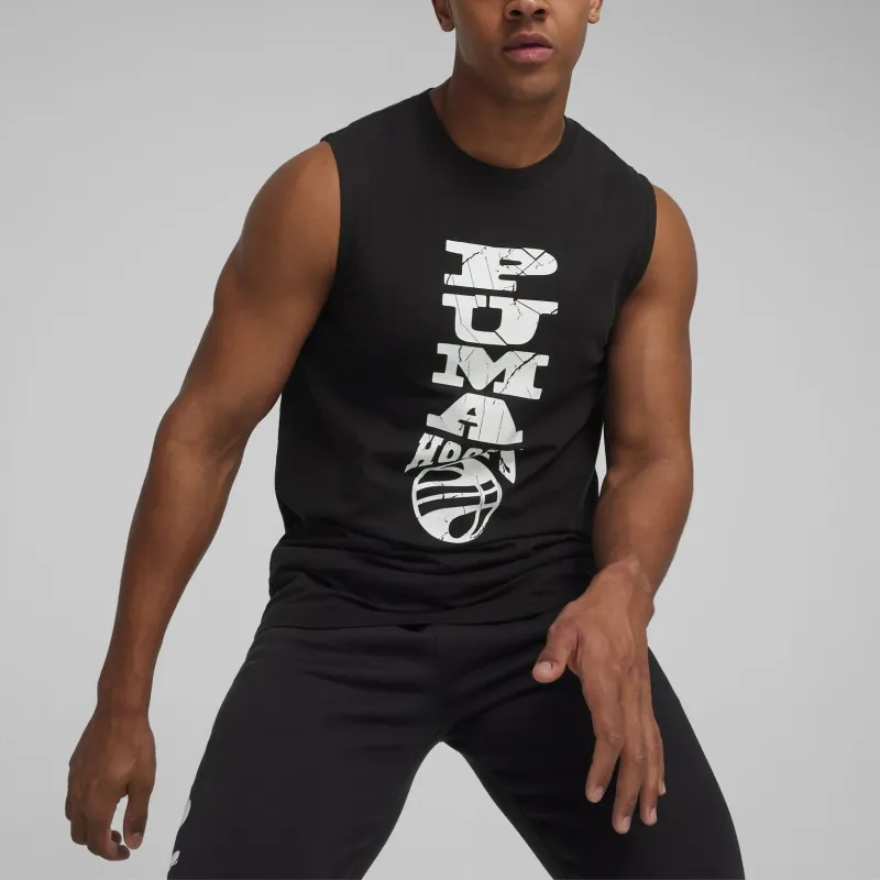 PUMA Tank Tops Men Black-2