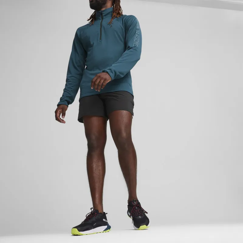 PUMA SEASONS Long Sleeve Men's Running Shirt T-Shirt Men's Blue-3