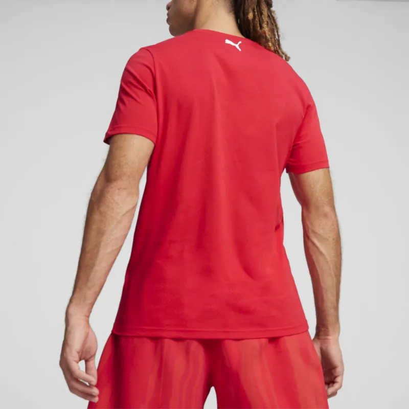 PUMA Scuderia Ferrari Race Big Shield Men's Motorsport Tonal Tee-3