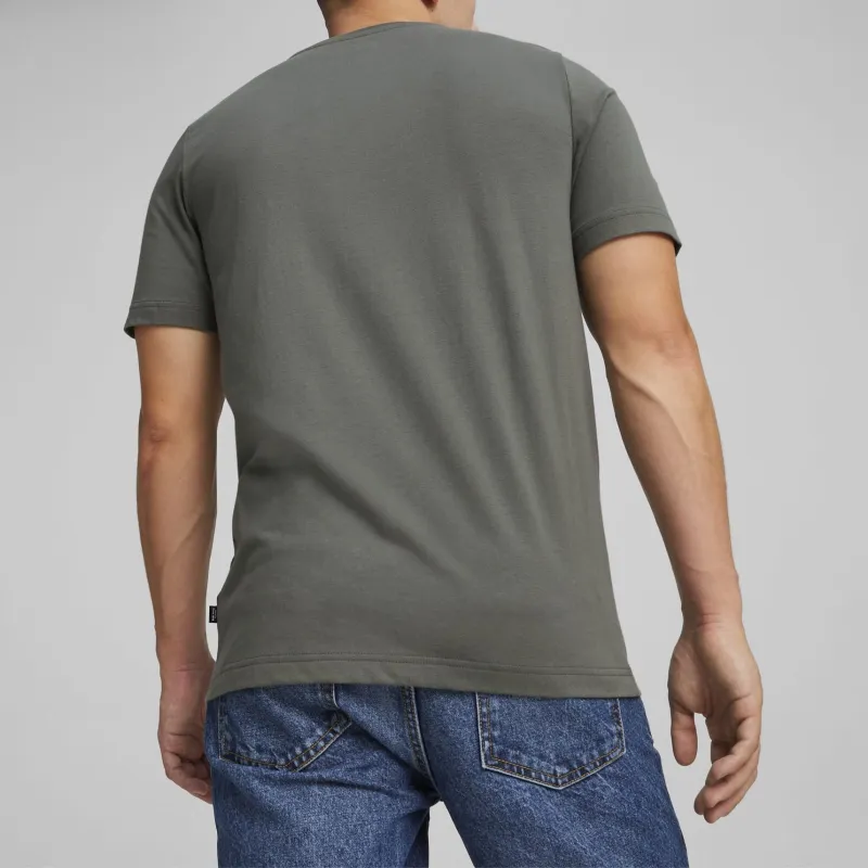PUMA ESS+ CAMO T Shirts Men Gray-3