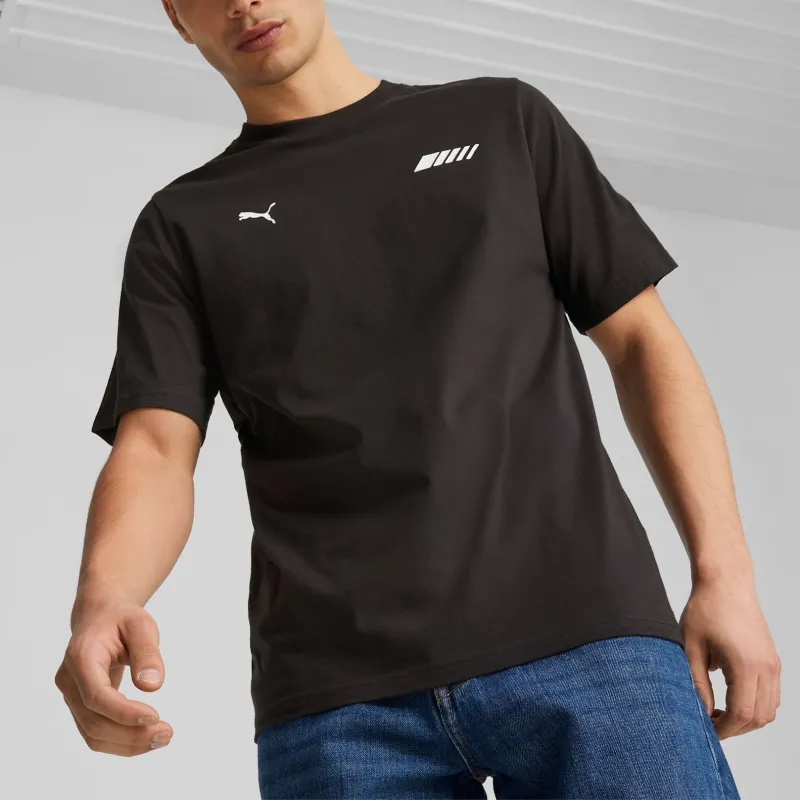 PUMA Mercedes-AMG Men's Logo Tee T-Shirt Men's Black-3