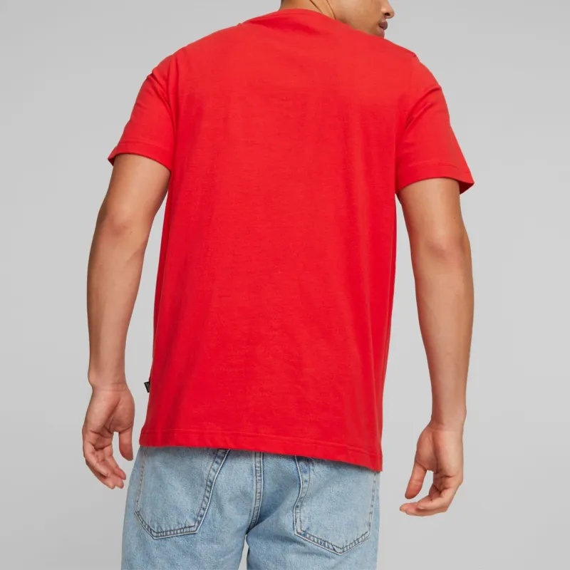 PUMA ESS+ LOGO LAB Men's Tee T-Shirt Men's Red-4