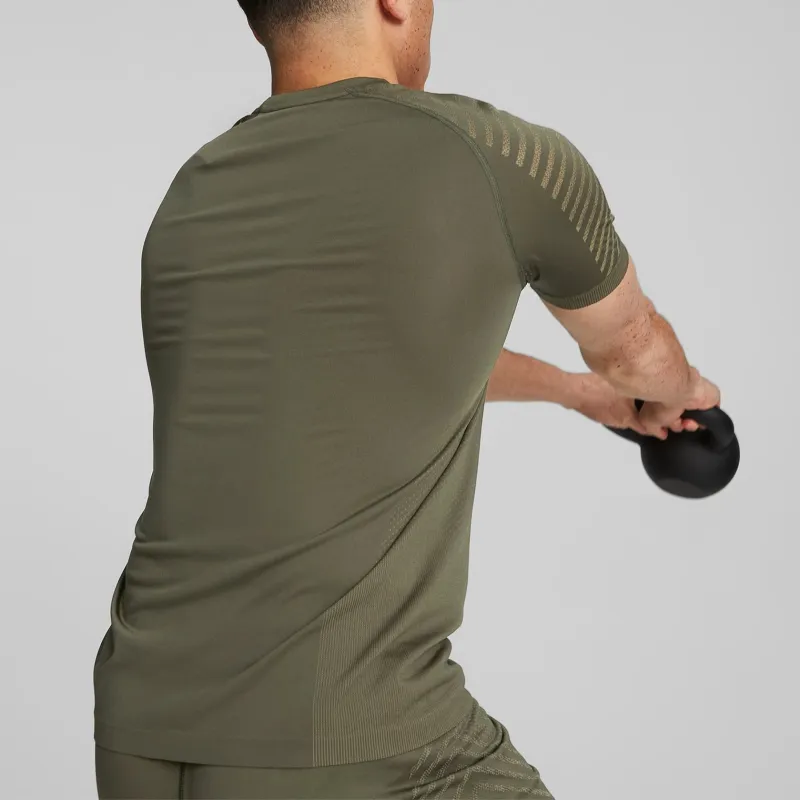PUMA Formknit T-Shirts Men Olive Green-3