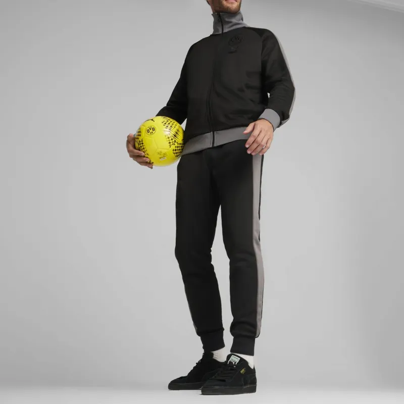 PUMA BORUSSIA DORTMUND，T7 Jackets Coats Men's Black-Gray-3