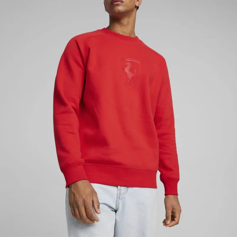PUMA Scuderia Ferrari Race Big Shield Men's Motorsport Crew-4