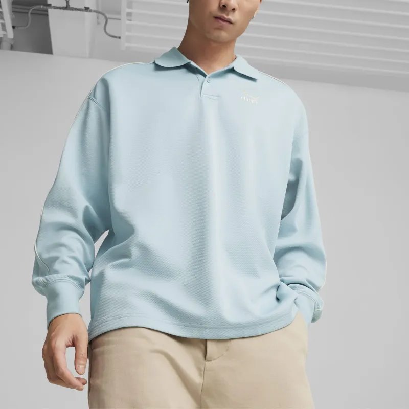 PUMA Playera Tipo Polo De Mangas Largas Para Hombre T7-2