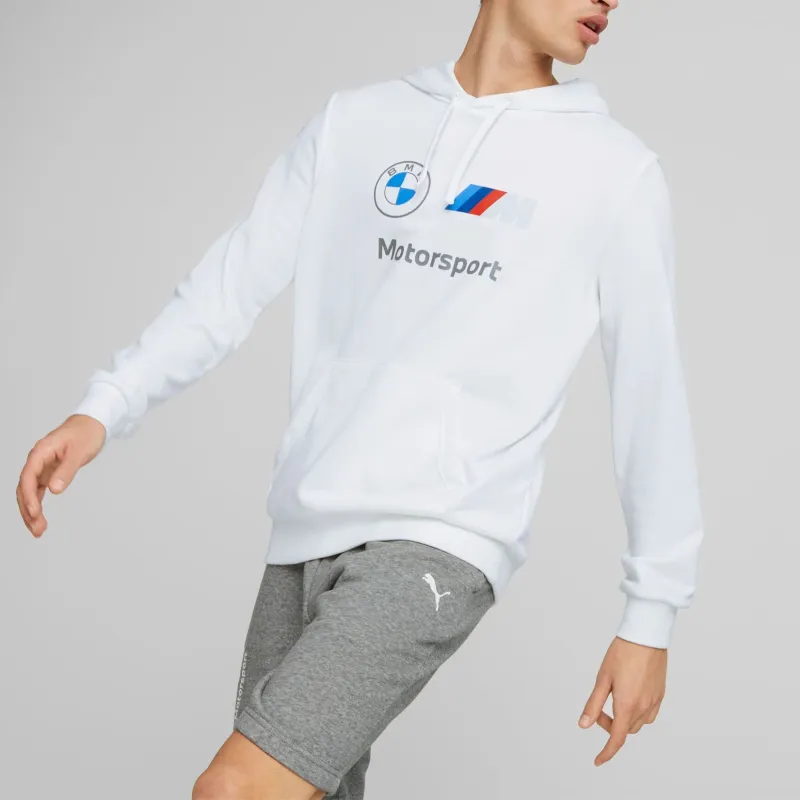 PUMA Hoodie ESS FT BMW M Motorsport Sweatshirt Men's White-2
