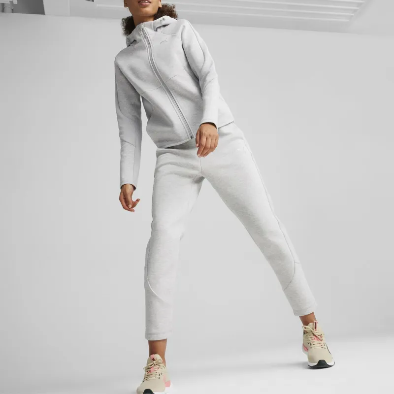 PUMA EVOSTRIPE Women's Full Zip Hoodie Sweatshirt Women's Gray-2