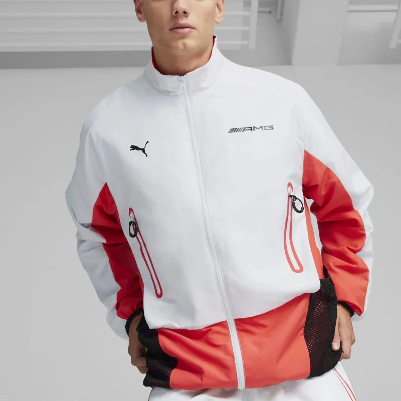 PUMA AMG Men's Motorsport Statement Woven Jacket Jackets Coats Men's White-2