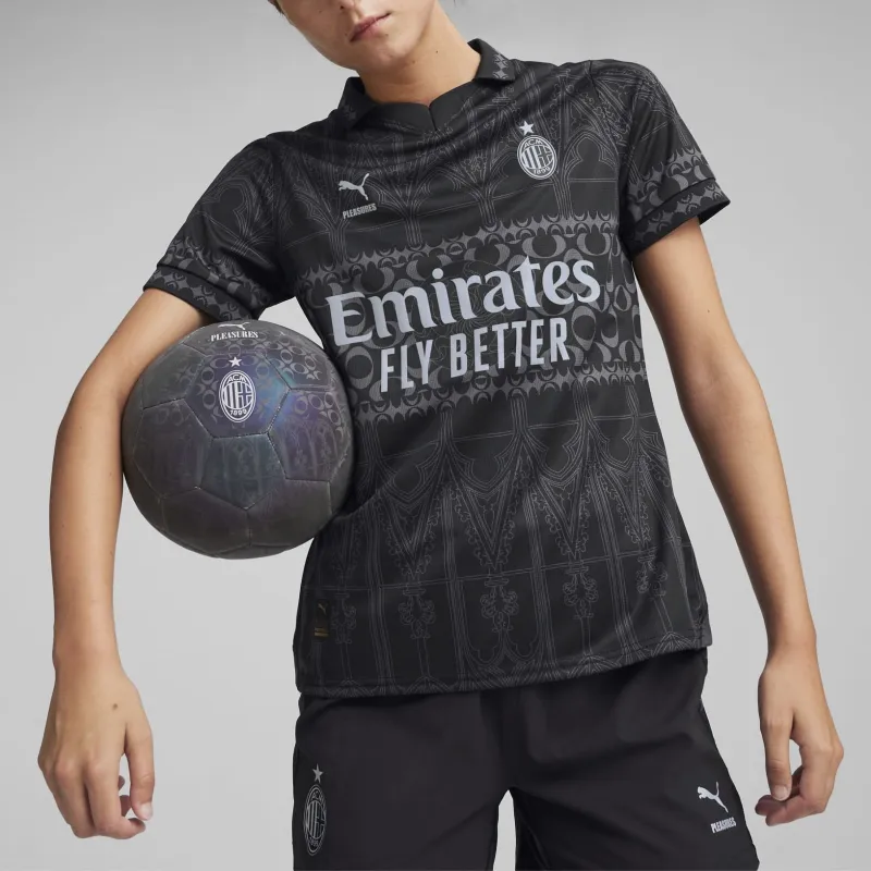 PUMA X Pleasures Ac Milan 2023/24 Dark Version Jersey Multicolor-5