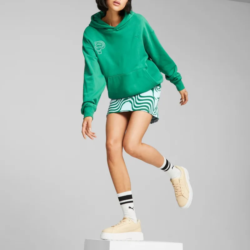PUMA Casual Short Skirts Women's Green-4