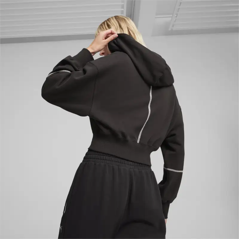PUMA Bmw M Motorsport Women's Hooded Sweat Jacket-4