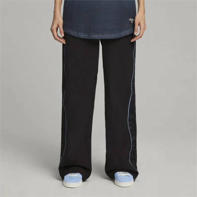 PUMA x SOPHIA CHANG Collaboration AOP WIDE LEG PANTS Casual Pants Women's Black-2