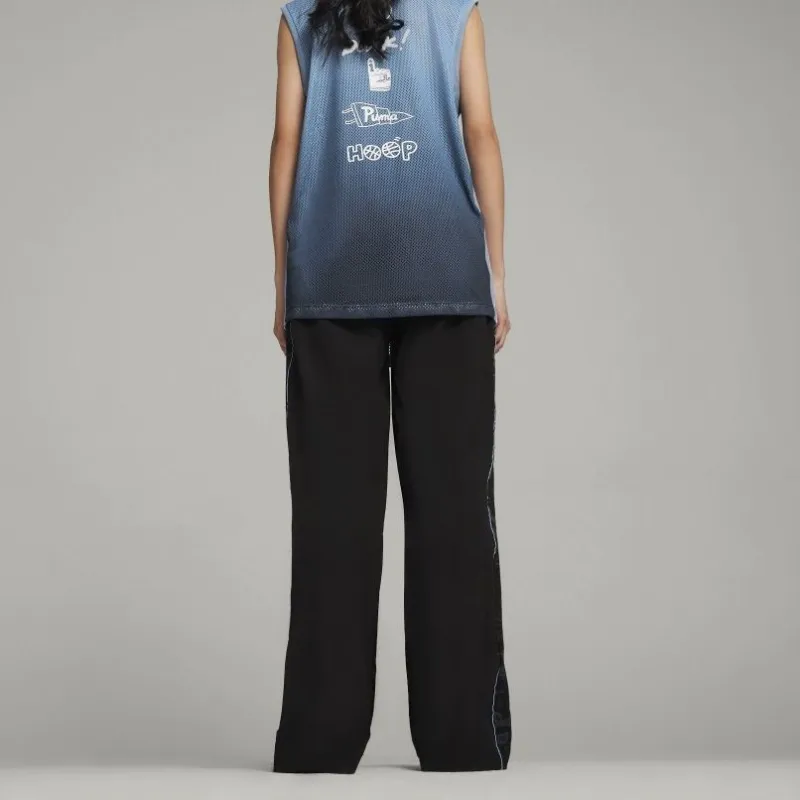 PUMA x SOPHIA CHANG Collaboration AOP WIDE LEG PANTS Casual Pants Women's Black-3
