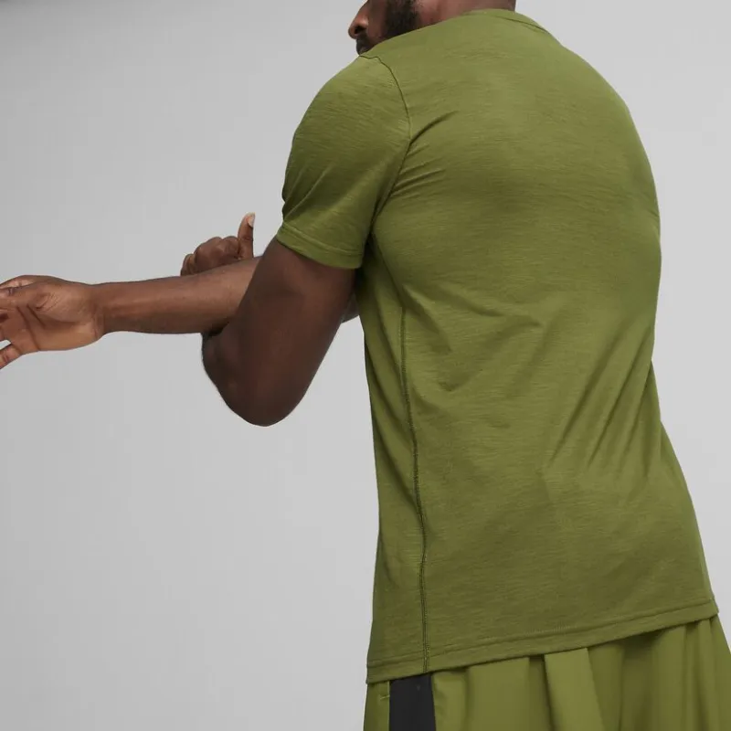 PUMA T-Shirts Men Olive Green-3