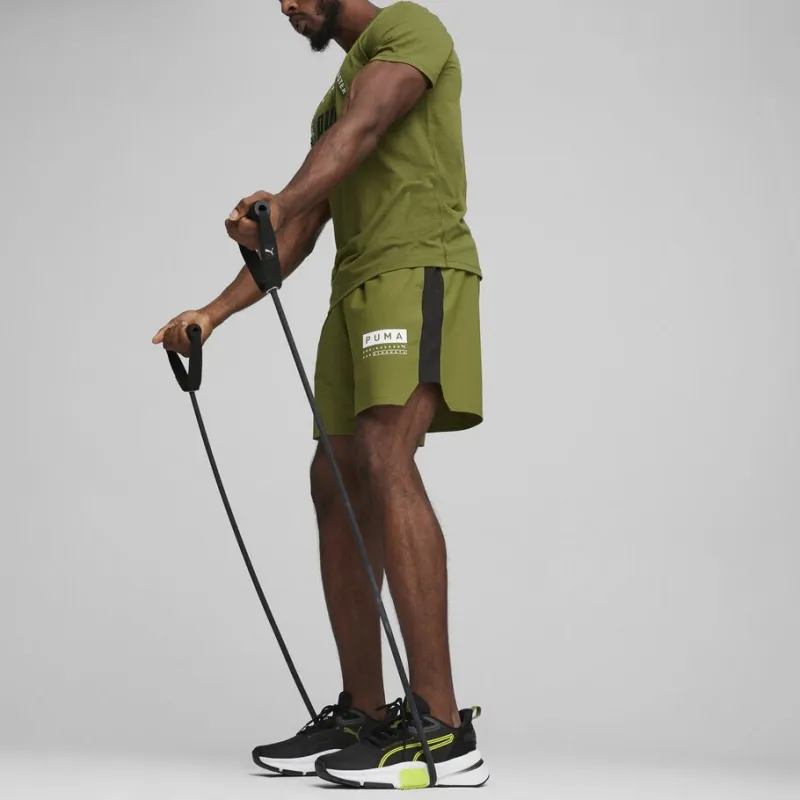 PUMA T-Shirts Men Olive Green-4