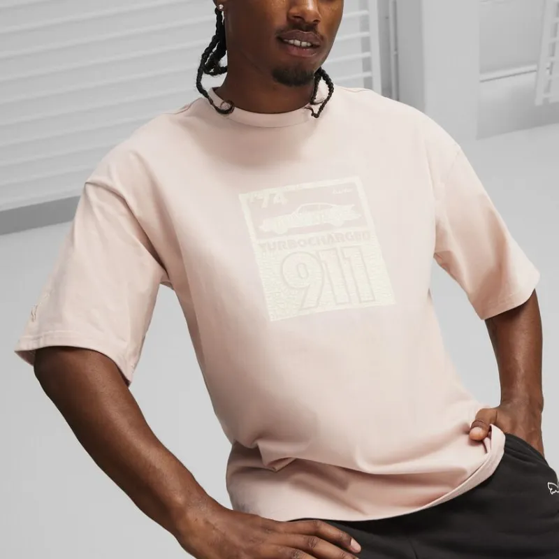PUMA Porsche Legacy T-Shirts Men Pink-3