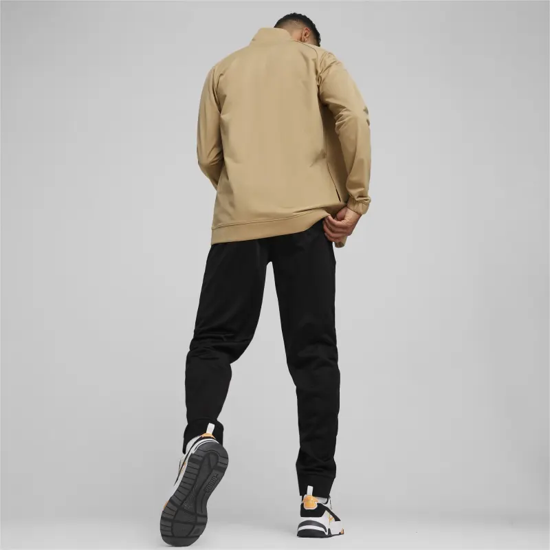 PUMA POWER POLY TRACKSUIT Casual Sportswear Men's Coffee+Black-2