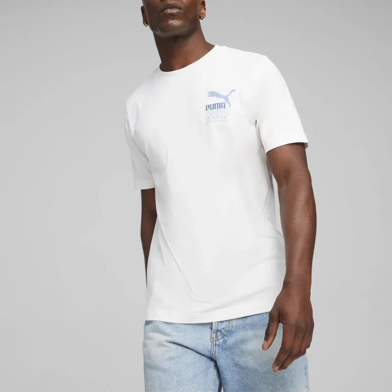 PUMA Polera Brand Love Para Hombre T Shirt Men's White-2