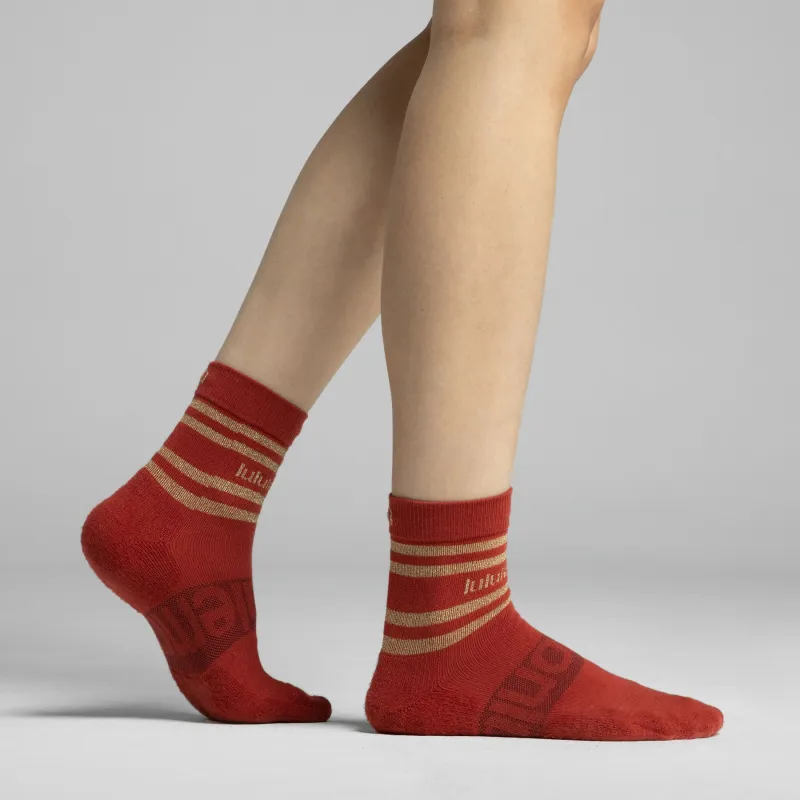 Lululemon Ankle Socks Women's 1 Pack Kuaikan Red-2