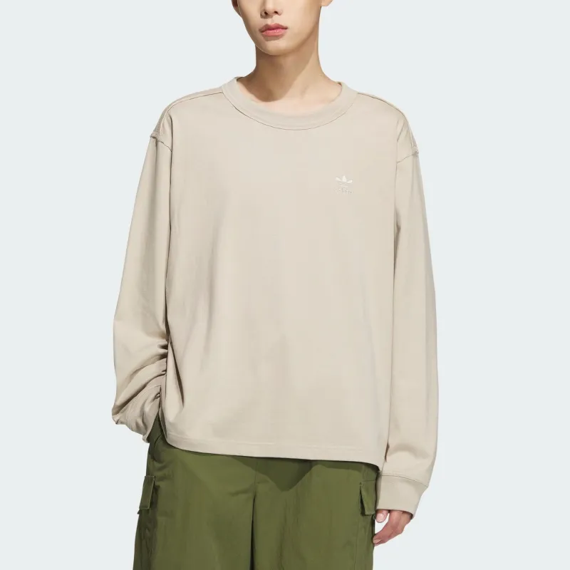 Adidas Originals TOC LONG SLEEVE TEE Sweatshirt Unisex Light Brown-1