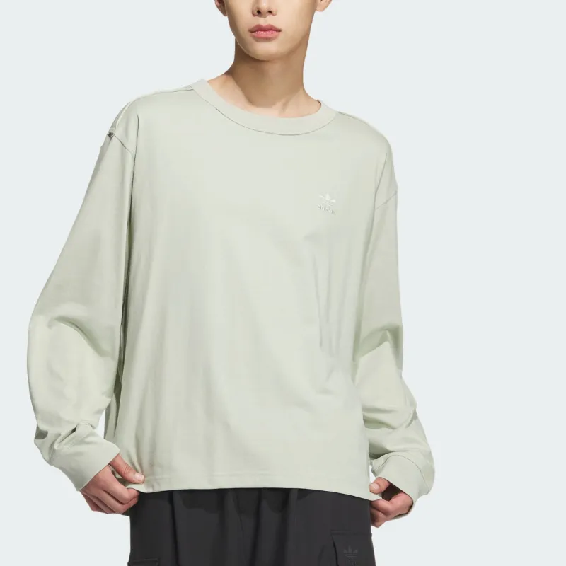 Adidas Originals TOC LONG SLEEVE TEE Sweatshirt Unisex Halo Green-1