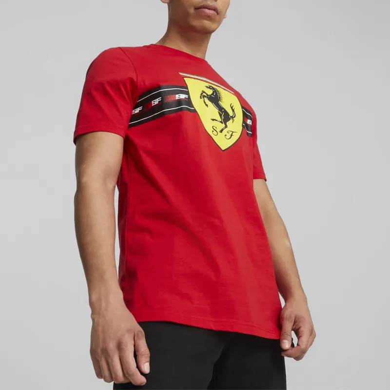 PUMA Scuderia Ferrari Race Heritage Big Shield T-Shirt T-Shirt Men's Race Red-2