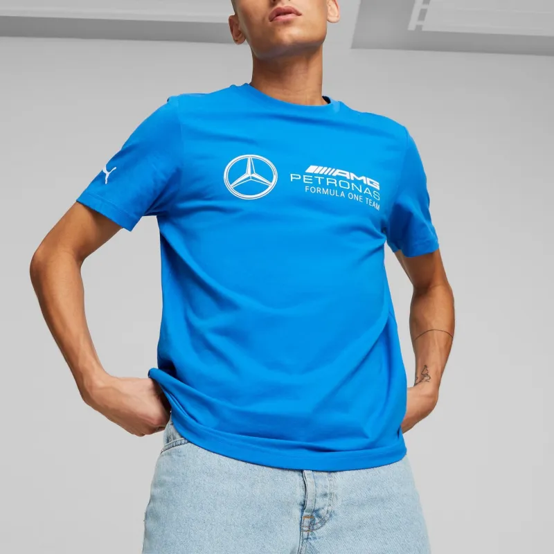 PUMA Mercedes AMG F1 T Shirts Men Blue-2
