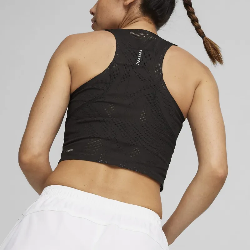 PUMA RUN ULTRASPUN Women's Running Crop Top Sport Vests Women's Black-3