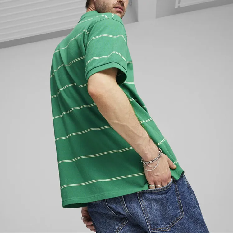 PUMA Polo Shirts Men Green-2