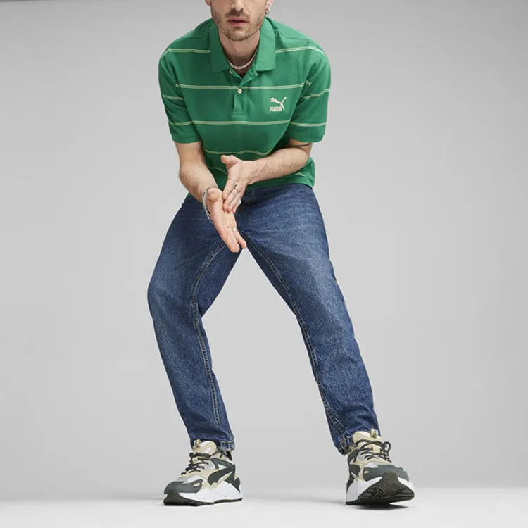 PUMA Polo Shirts Men Green-4