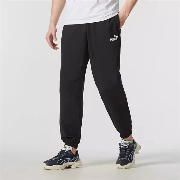 PUMA Knitted Sports Pants Men's Black-2